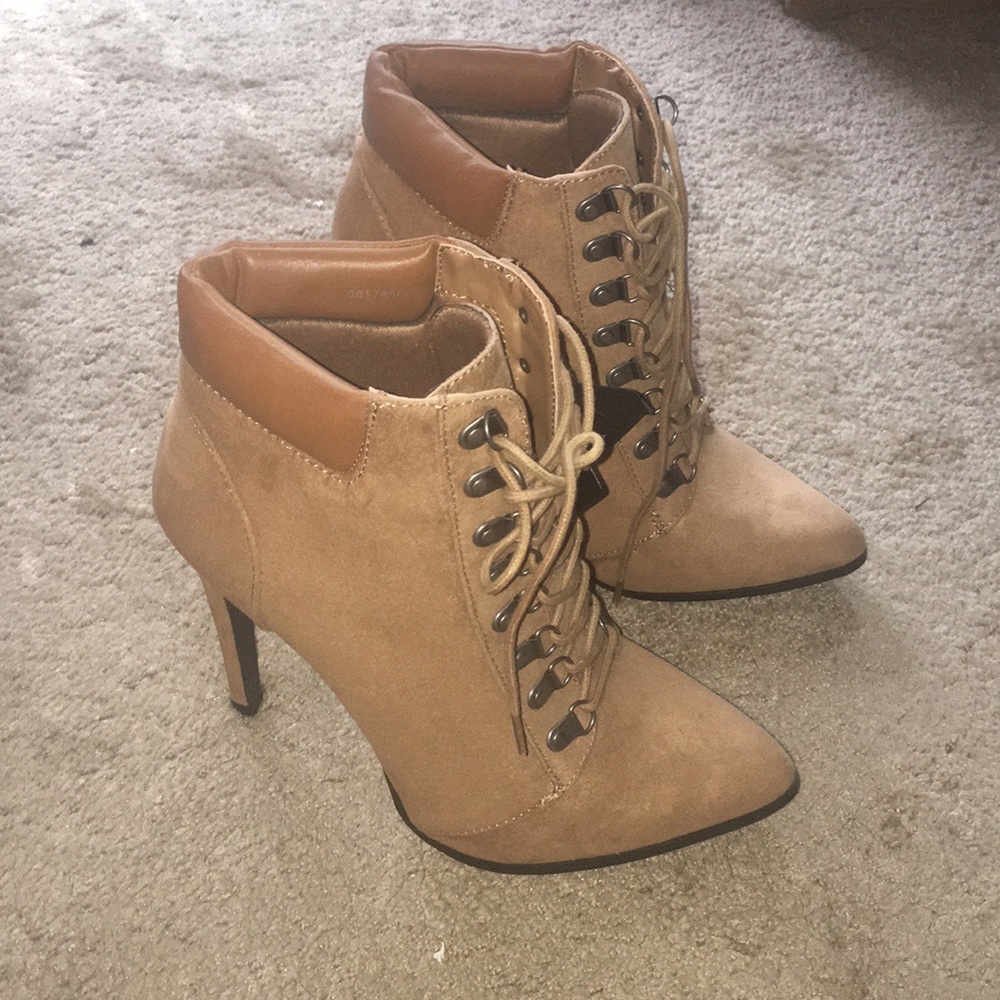 Heeled Tan Ankle Boots! NWTs!